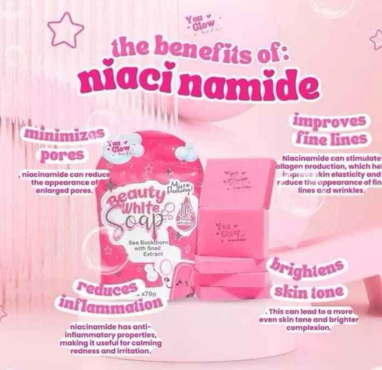 You Glow Babe Beauty White Soap 5 Bars x 70g